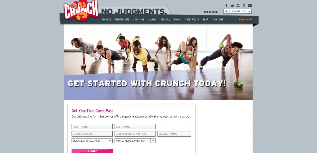 Free 7-day Pass & Personal Training Session at Crunch USA1