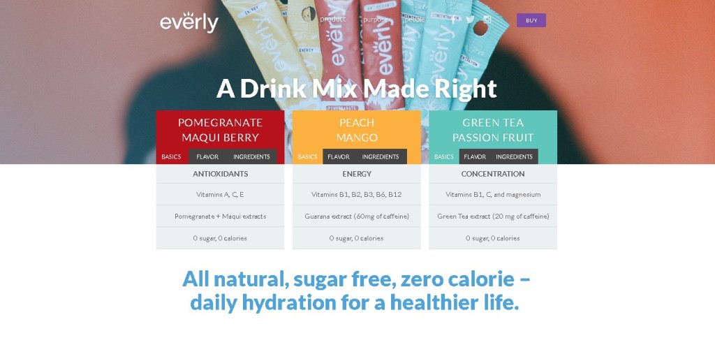 Free Everly All Natural Hydration Sample1