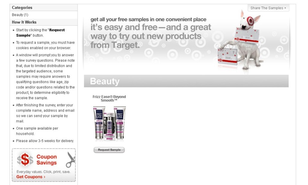 Free Frizz Ease® Beyond Smooth™ Sample at Target1