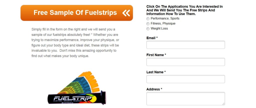 Free Sample of Fuelstrips at Fuel Slim USA1