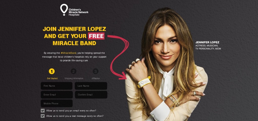 Join Jennifer Lopez & Get your Free Miracle Band