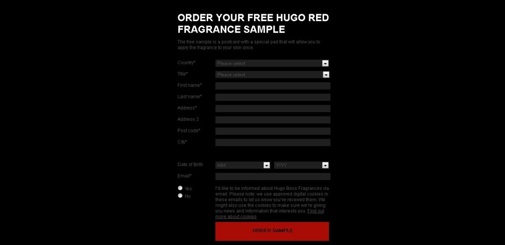 Free HUGO Red Fragrance Sample1