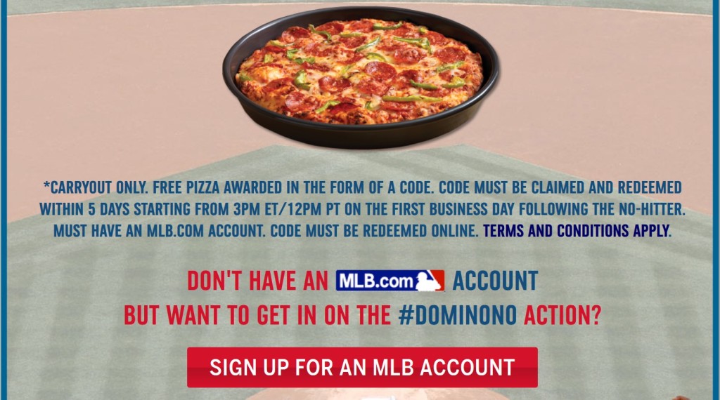 Free Medium Two-Topping Handmade Pizza at Dominono USA1