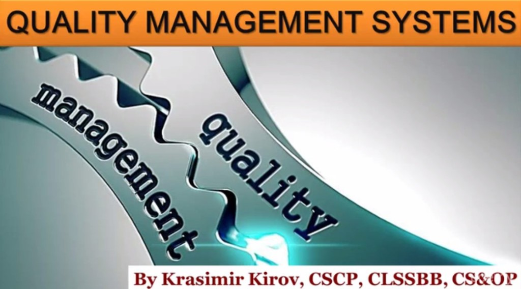 Free Udemy Course on Quality Management SystemsManagement and Control of Quality Banner