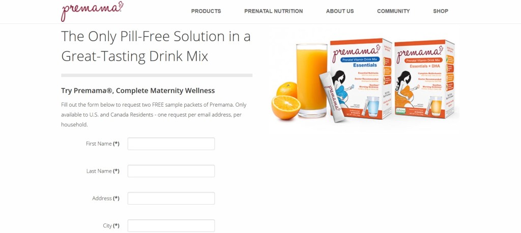 The Only Pill-Free Solution in a Great-Tasting Drink Mix! Try Premama®, Complete Maternity Wellness