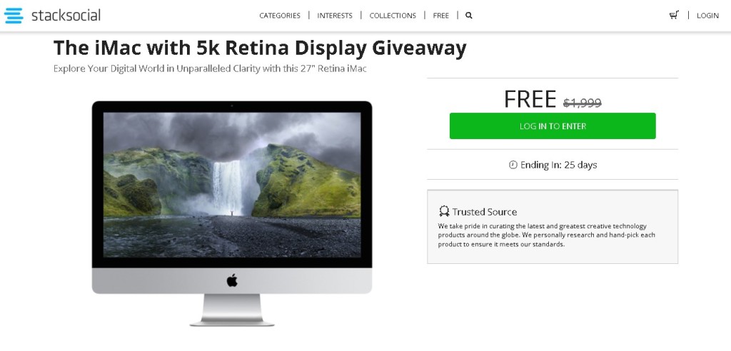 The iMac with 5k Retina Display Giveaway at Socialstack 1