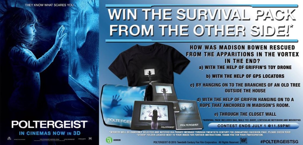 Win Poltergeist Survival Pack from the other side at 20th Century Fox Singapore