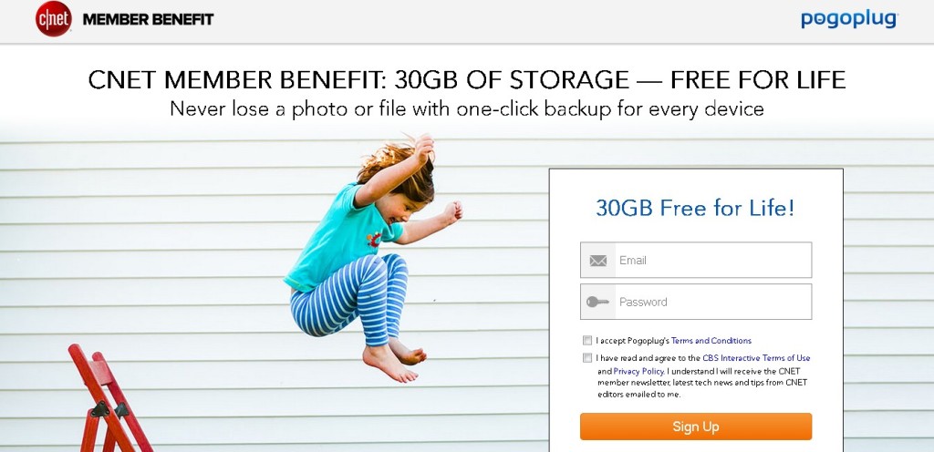 CNET Members Benefit 30GB of Pogoplug Storage- FREE FOR LIFE