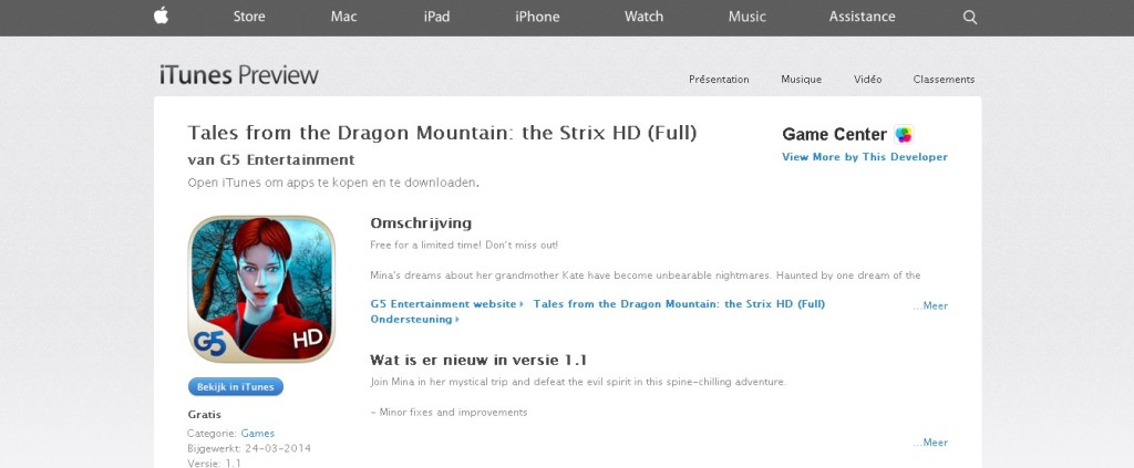FREE Tales from the Dragon Mountain the Strix HD (Full) at iTunes