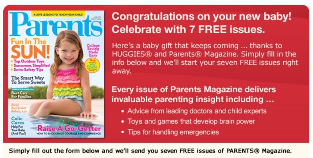 Free 7 Issues of Parents Magazine