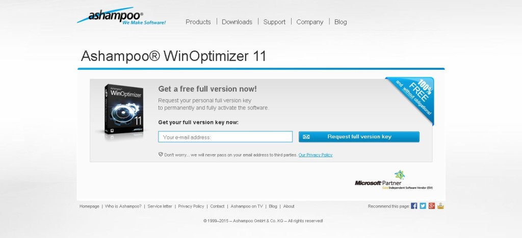 Free Ashampoo® WinOptimizer 11 Full Version