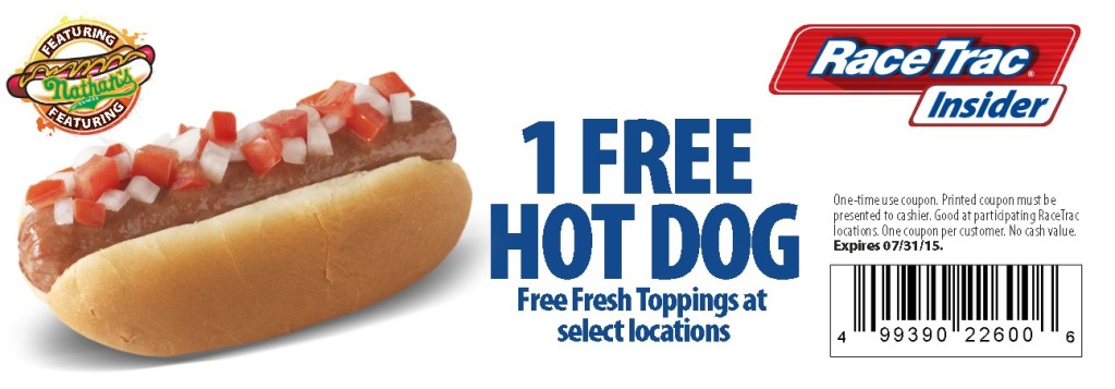 Free Hot Dog at RaceTrac USA