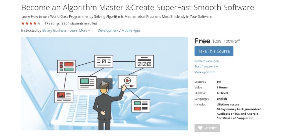 Free Udemy Course on Become an Algorithm Master & Create SuperFast Smooth Software
