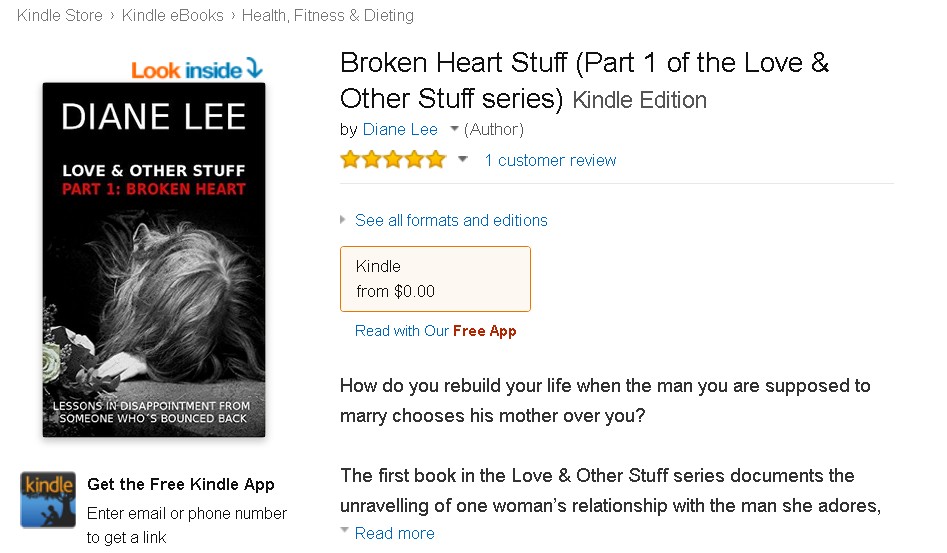 Free eBook at Amazon Broken Heart Stuff (Part 1 of the Love & Other Stuff series)