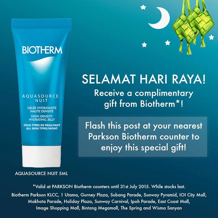 Get a complimentary gift from Biotherm this Raya at Parkson Malaysia