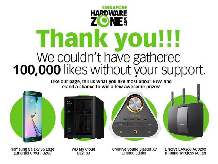 Hardwarezone Giveaway Samsung, WD, Creative and Linksys