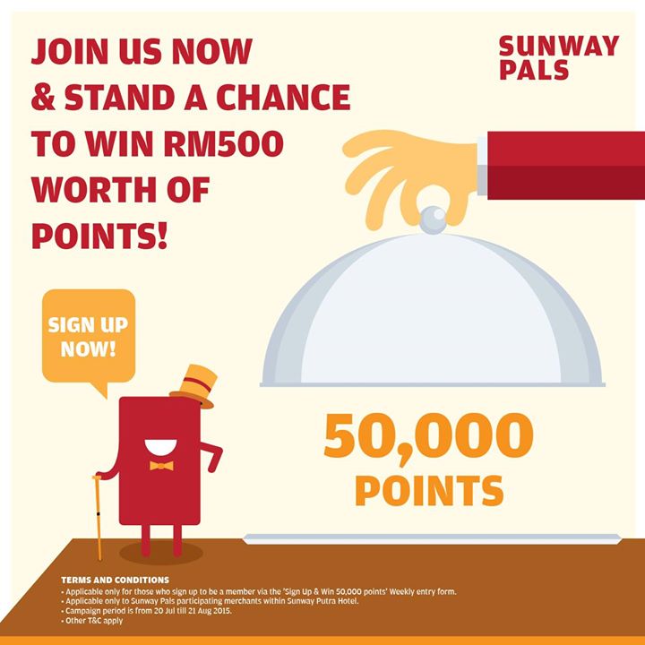 Win RM500 Worth of Points at Sunway Pals Malaysia