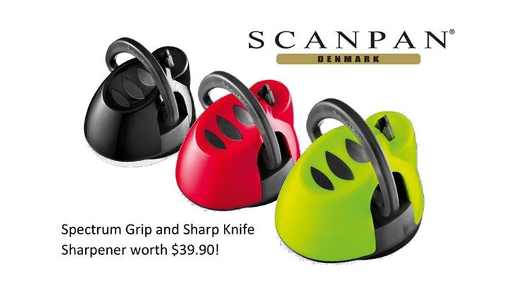 Win SCANPAN Spectrum Grip and Sharp Knife Sharpener