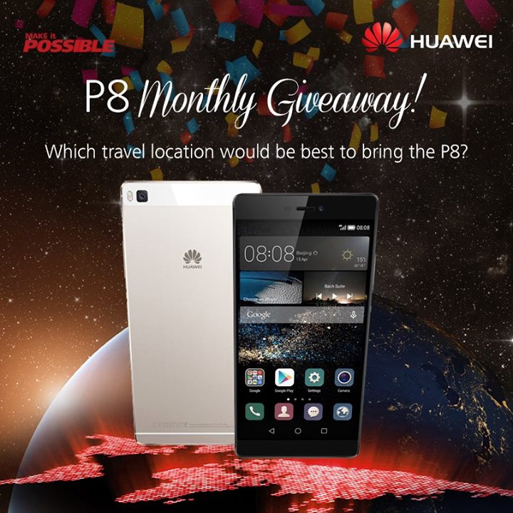 Win a Huawei P8 at Huawei Singapore
