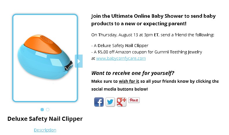 BabyComfyCare Giveaway A Deluxe Safety Nail Clipper