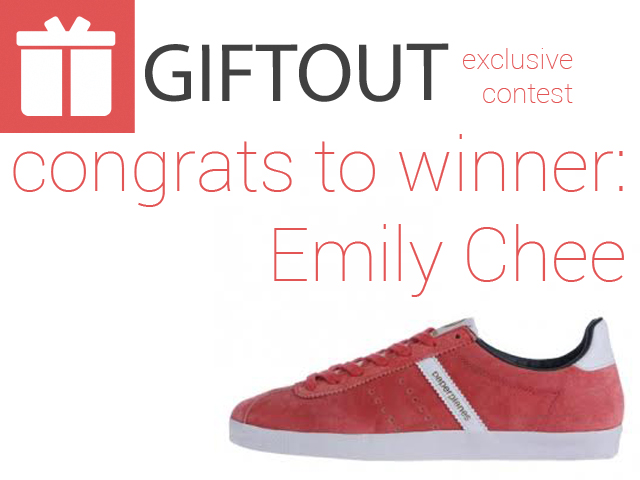 Congrats to Emily Chee for winning the 9 August 2015 Giveaway