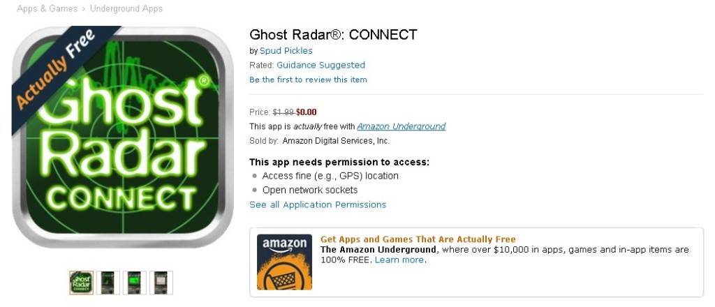 FREE Ghost Radar® CONNECT at Amazon 1