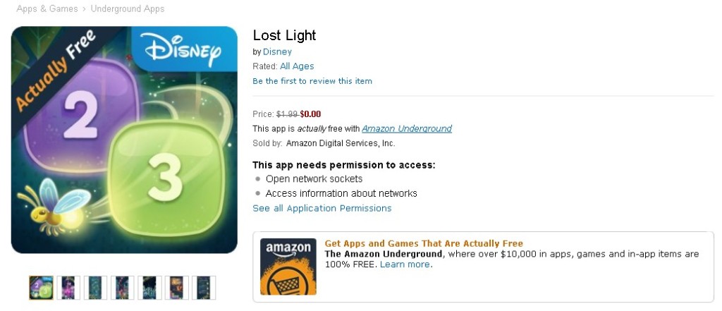 FREE Lost Light Game at Amazon