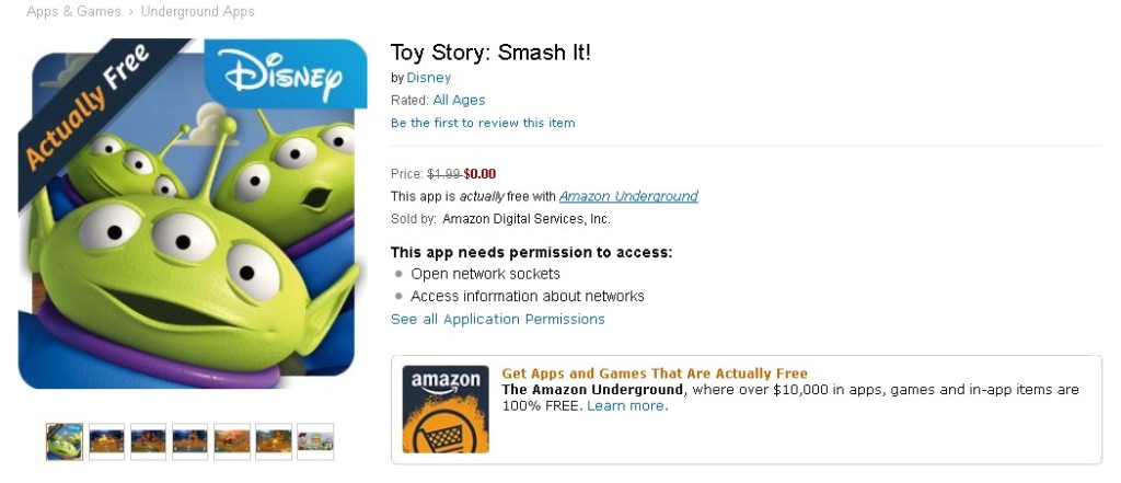 FREE Toy Story Smash It! Game at Amazon