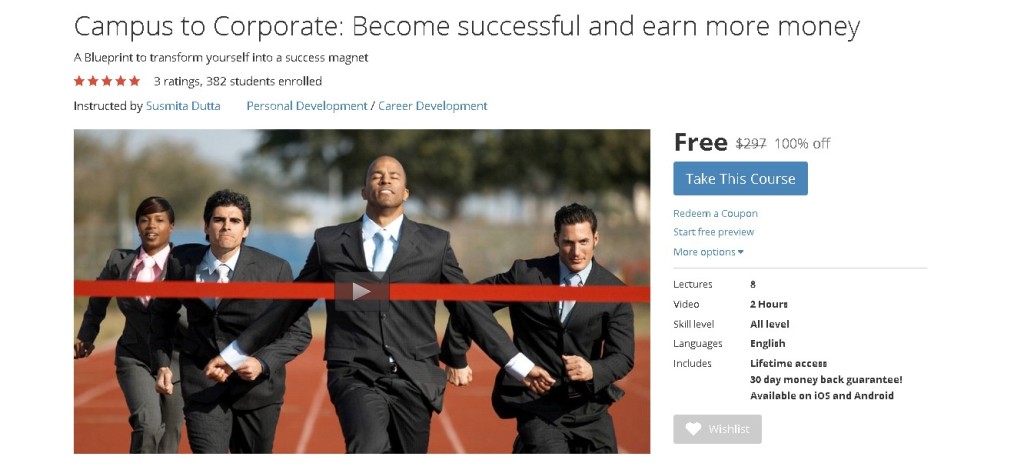 FREE Udemy Course on Campus to Corporate Become successful and earn more money (2)