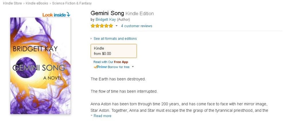 Free Amazon eBook  Gemini Song Form