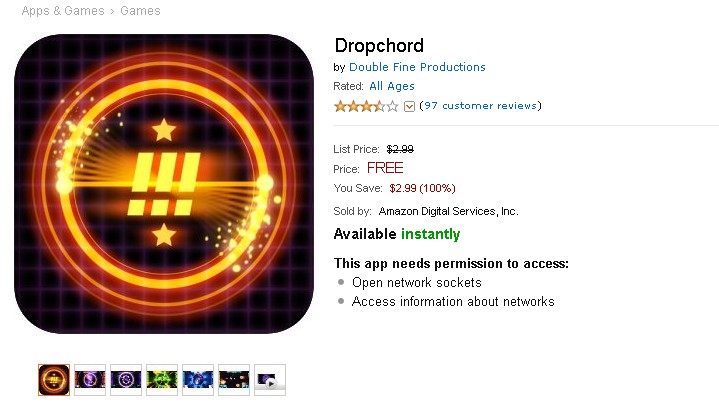 Free Android Game Dropchord at Amazon AppStore