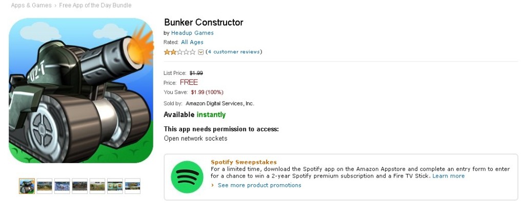 Free Android Game at Amazon Bunker Constructor 1