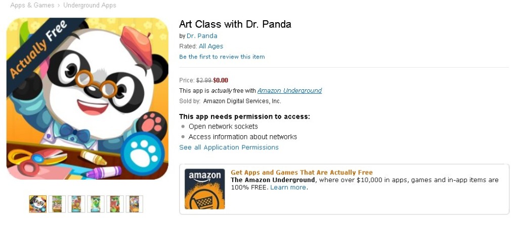 Free Art Class with Dr. Panda at Amazon 1