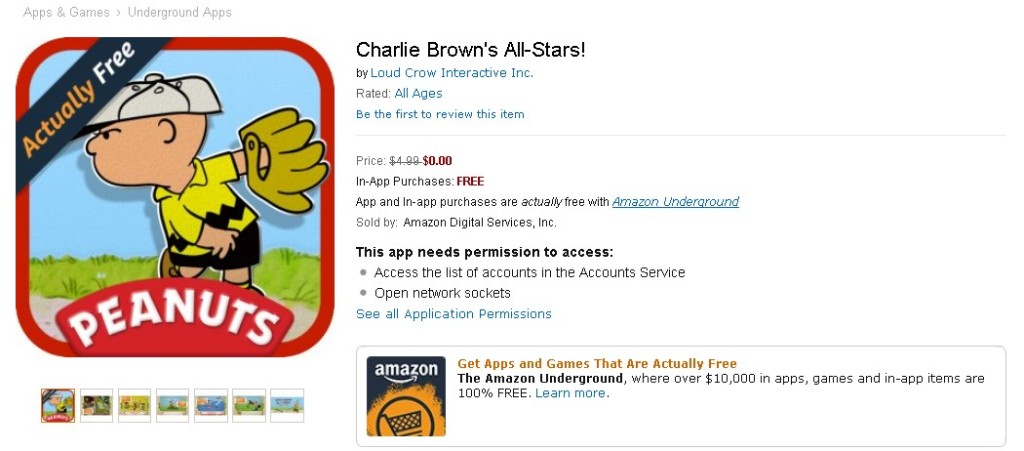 Free Charlie Brown's All-Stars! at Amazon