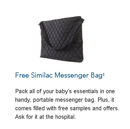 Free Similac Messenger Bag