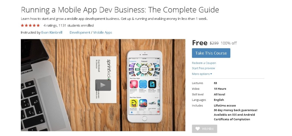 Free Udemy Course on Running a Mobile App Dev Business The Complete Guide1