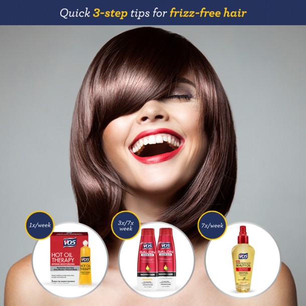 Free VO5 frizz fighting products for your frizzy hair