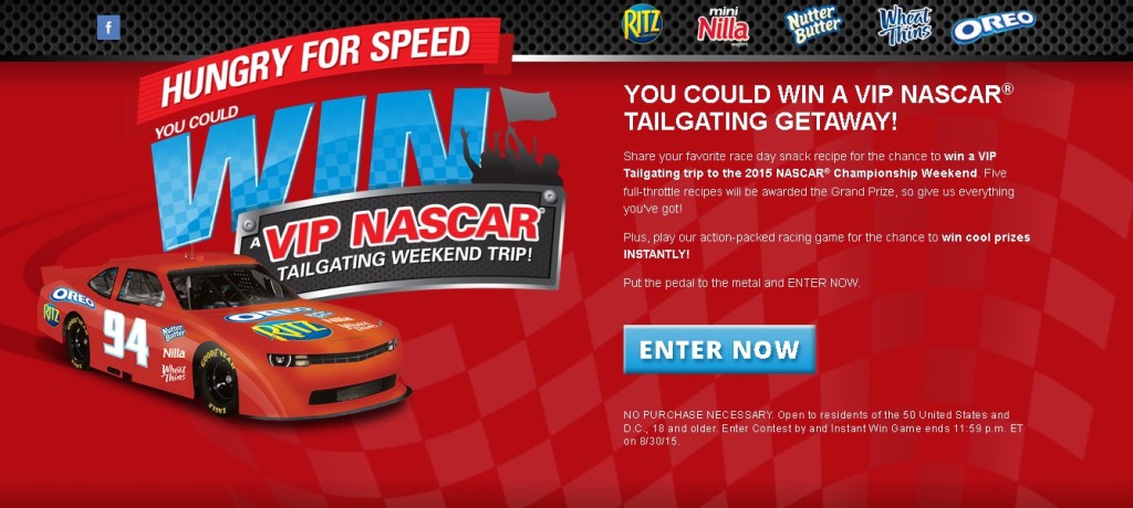 WIN A VIP NASCAR® TAILGATING GETAWAY!