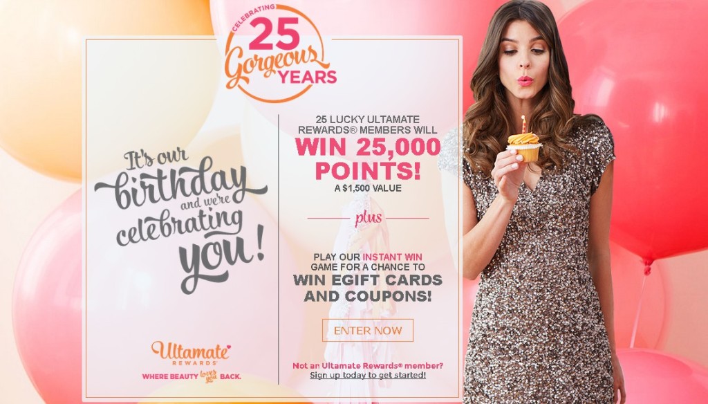 Win Egift cards & coupons at Ulta Beauty