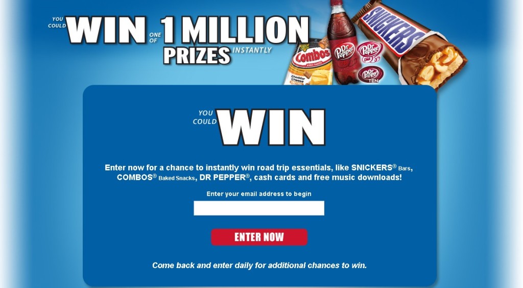 Win One of 1 Million Prizes @ Road Trip