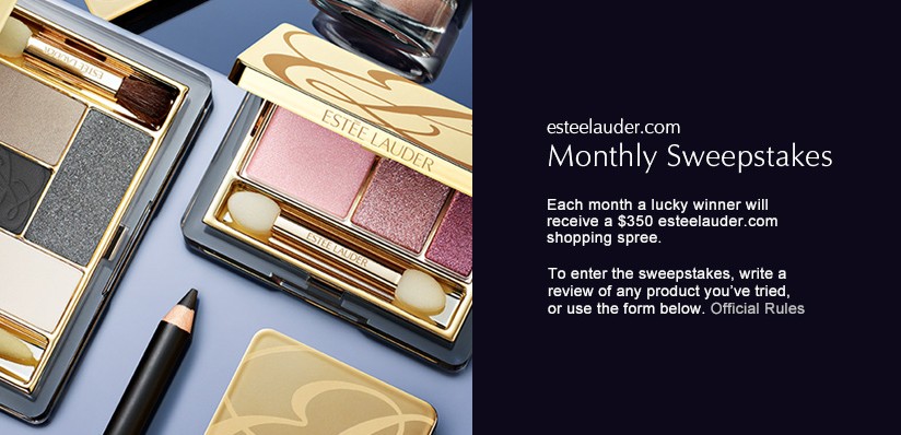 Estee Lauder USA Monthly Sweepstakes- Win $350