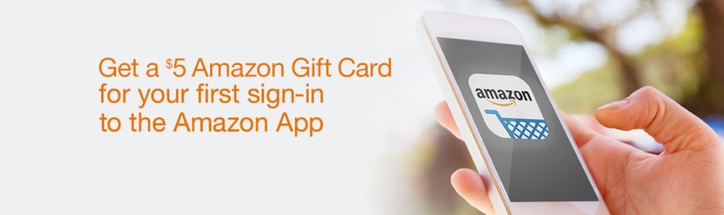 FREE $5 Amazon Gift Card for your first sign in to the Amazon App