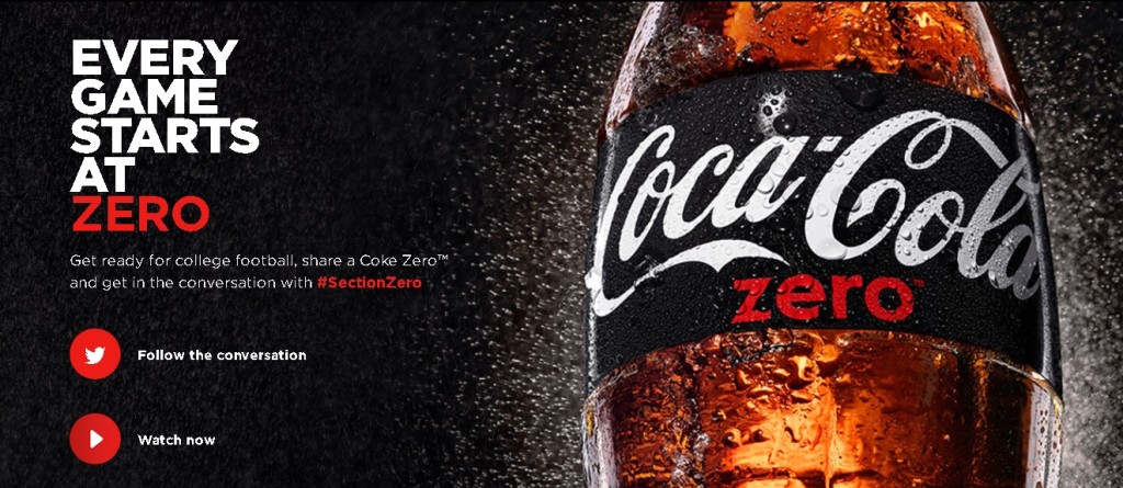 FREE Coke Zero™ EVERY GAME STARTS AT ZERO