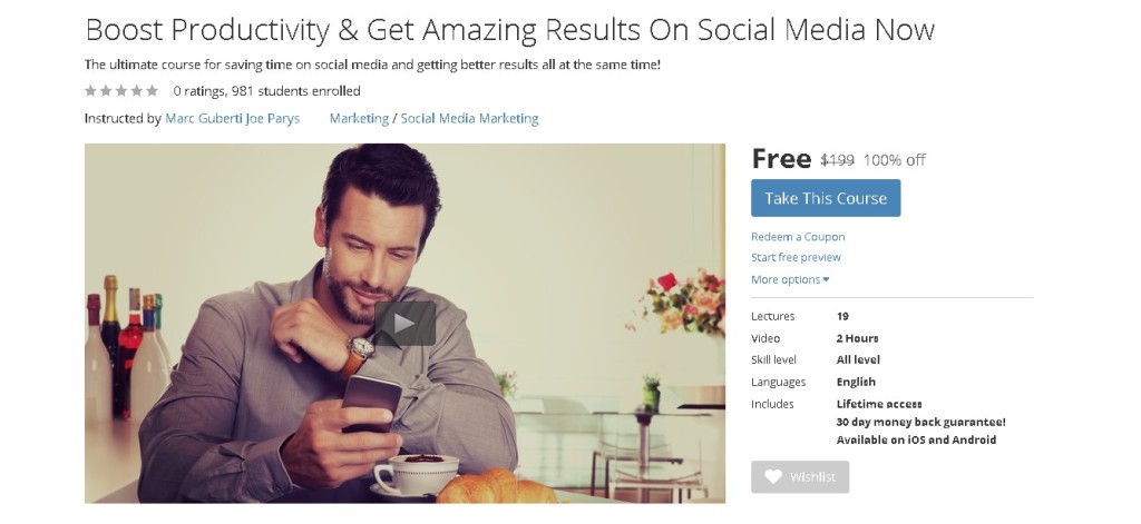 Free Udemy Course on Boost Productivity & Get Amazing Results On Social Media Now