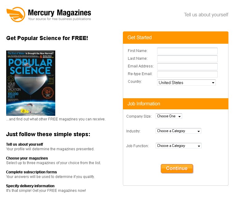 Get Popular Science Magazine for FREE 1