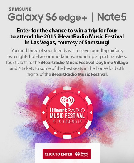 Samsung iHeartRadio Music Festival Sweepstakes