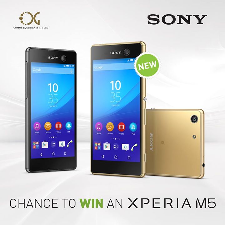 WIN A Sony Xperia™ M5 at Comms Equipments Pte Ltd Singapore