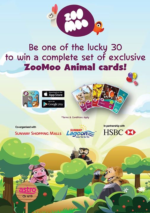 WIN ZooMoo animal cards at Sunway Pyramid Malaysia