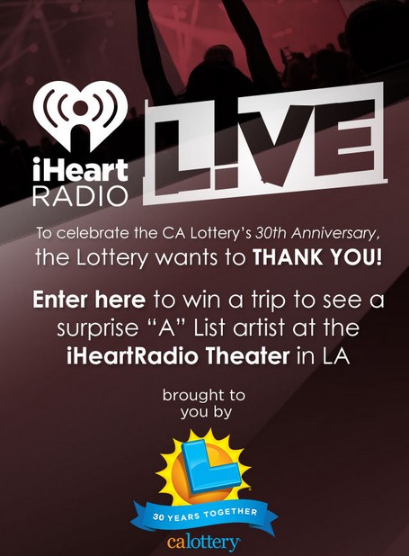 Win a trip to see a surprise A List artist at the iHeartRadio Theater in LA