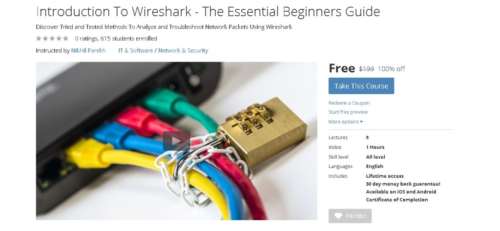 FREE Udemy Course on Introduction To Wireshark - The Essential Beginners Guide